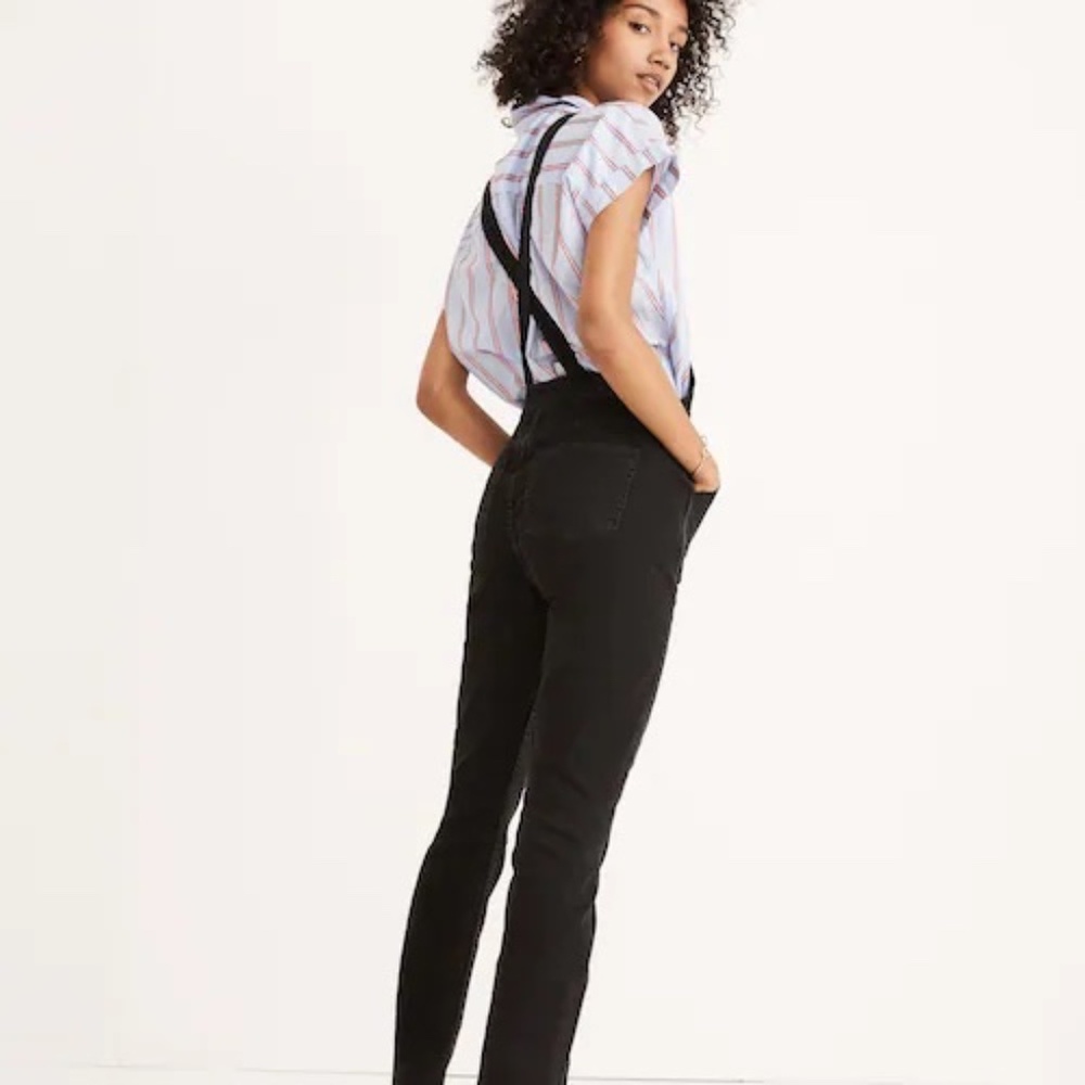 Madewell Black Skinny Overalls Size Small